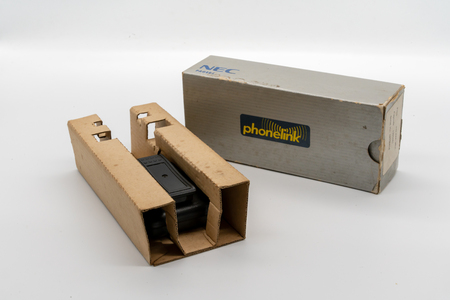 Bangkok, Thailand - Apr 28, 2018: Phonelink Pager by NEC Pagers. Gadget for text communication. Illustrative, editorial.のeditorial素材