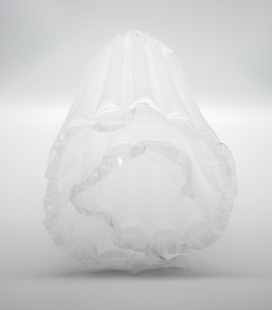 Air bubble packing for Glass bottle protection and Anti shock materialの写真素材