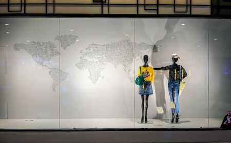 Esp shop at Siam Paragon, Bangkok, Thailand, May 9, 2018 : Fashionable casual clothing and...