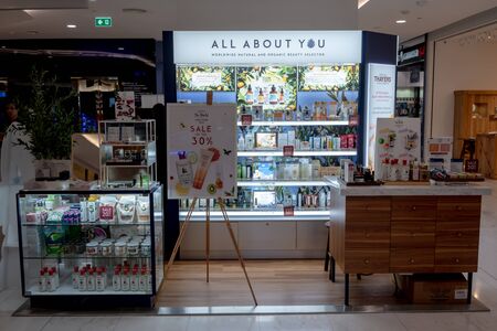 All About You at Emquatier, Bangkok, Thailand, Oct 15, 2018 : Variety natural and organic beauty...