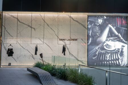 Saint Laurent shop at Emquatier, Bangkok, Thailand, Dec 25, 2018 : Luxury and fashionable brand...