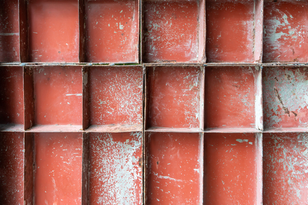 Dark worn rusty metal texture background. abstract seamless texture of red orange rusted metalの写真素材