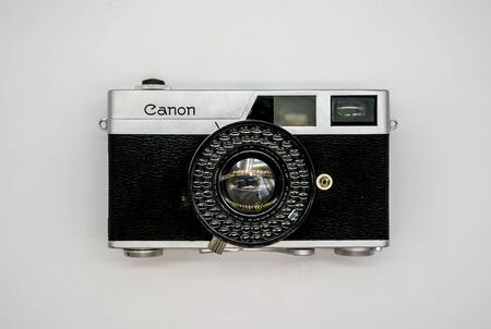 Bangkok, Thailand - April 17, 2019 : The Canonets were a series of rangefinder cameras made by Canon...