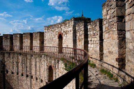 Inside Soroca's fortressの写真素材