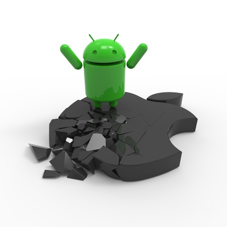 mobile devices and tablet computers operating systemのeditorial素材