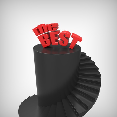 Ladder of success  Isolated の写真素材