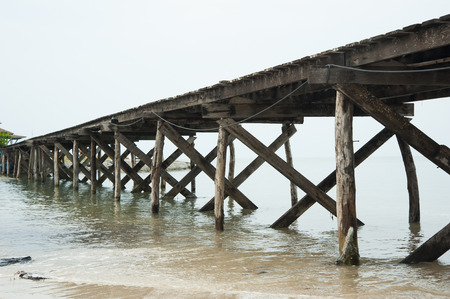 wooden bridgeの写真素材