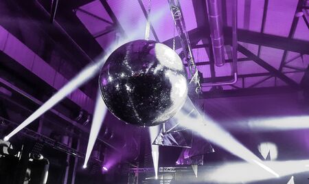 Disco mirror ball nightlife partyの写真素材