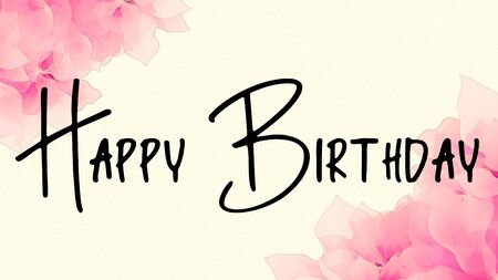 Happy Birthday Congratulations textの写真素材