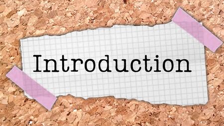 Introduction word text business managementの写真素材