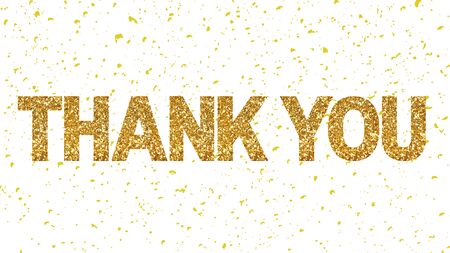 Thank you text thanks glitterの写真素材