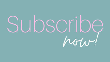 Subscribe text social media calligraphy
