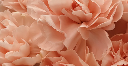close up of carnation flower petals in pink color for backgroundの写真素材