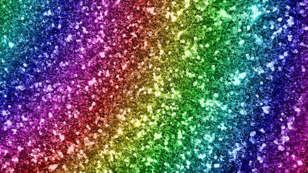 Rainbow glitter texture abstract background for Christmas and New Year celebrations.の写真素材
