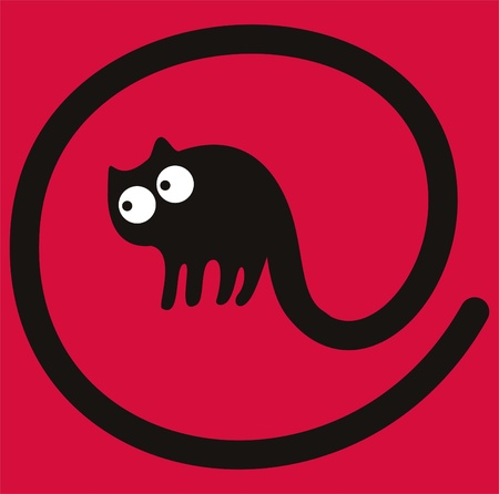 cat-at signのイラスト素材