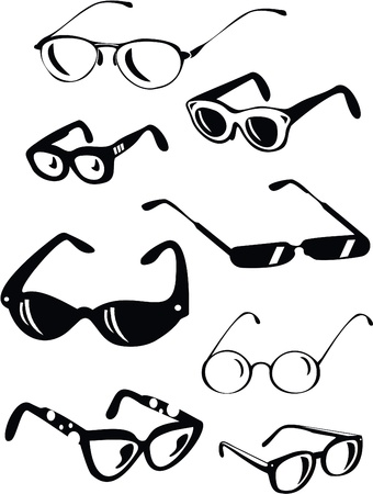 Collection of Glasses のイラスト素材
