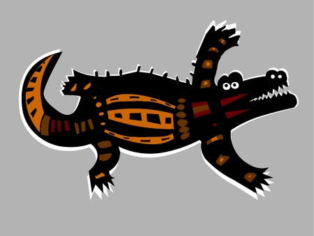 Vector Illustration of Crocodile のイラスト素材