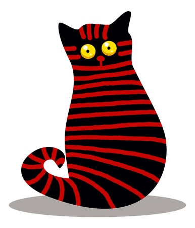 Funny catのイラスト素材
