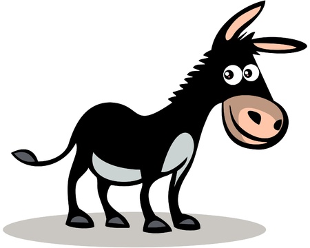 Happy donkey のイラスト素材