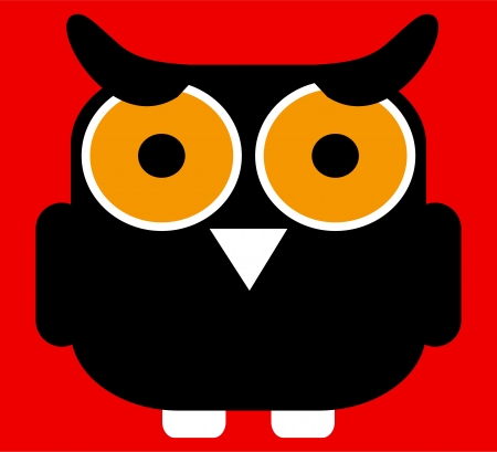 Funny owlのイラスト素材