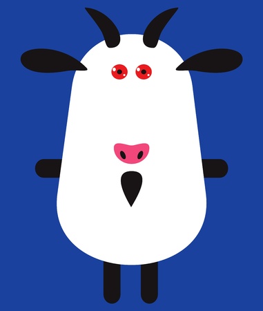 Funny goatのイラスト素材