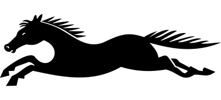 Black horseのイラスト素材