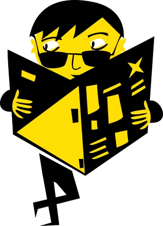 Funny cartoon spy のイラスト素材