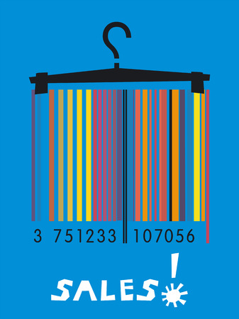 Summer sales barcode image のイラスト素材