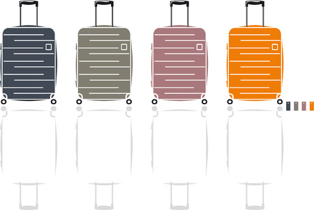 Luggage vector iconsのイラスト素材