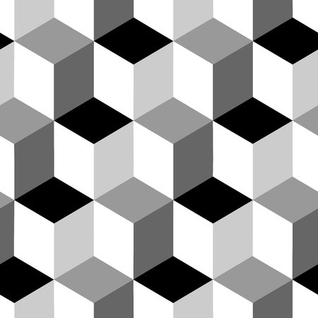 Vector cubes seamless patternのイラスト素材