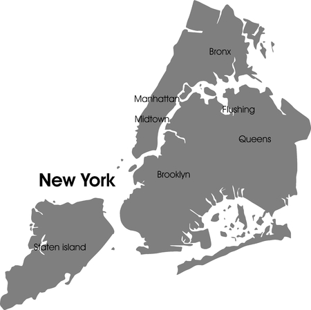 New York city mapのイラスト素材