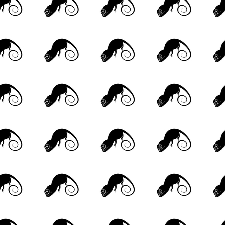 Seamless vector pattern with chameleonsのイラスト素材