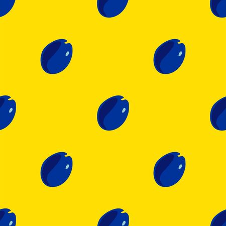 Seamless pattern with plumsのイラスト素材