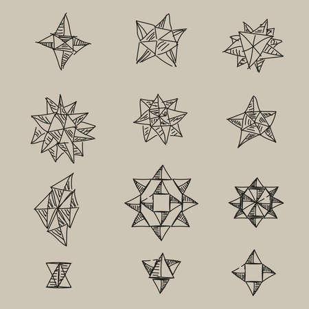 Set of geometric shapesのイラスト素材