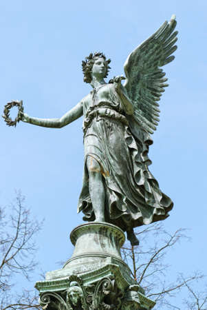 Statue of Angel in Charlottenburg Palace garden, Berlinの写真素材