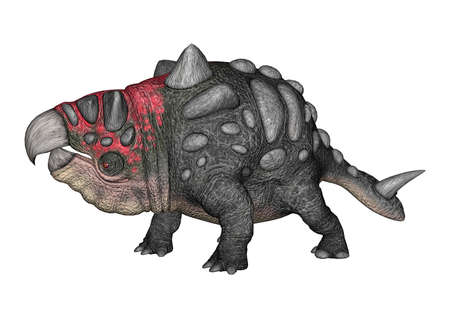 3D rendering of a fantasy animal isolated on white backgroundの写真素材