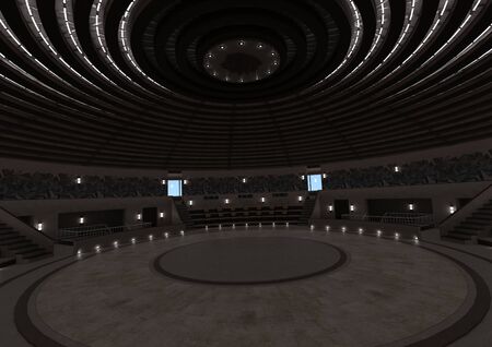 3D rendering of an event complex interior