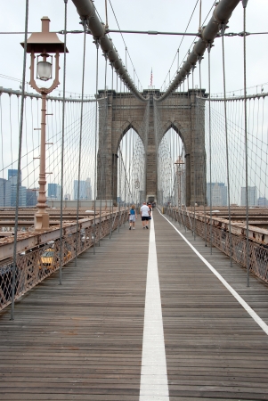 Brooklyn bridge in New York Cityのeditorial素材