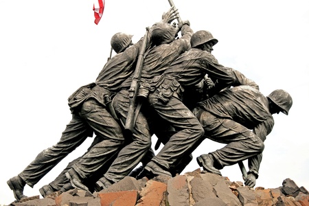 WASH DC - CIRCA JULY 2009: Iwo Jima Memorial circa July 2009 in Wash DC, USA. Memorial dedicated to all personnel of United States Marine Corps who have died in defense of their country since 1775.のeditorial素材