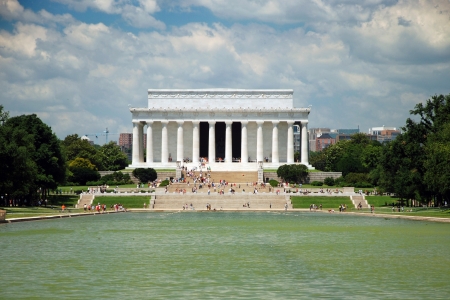 Lincoln Memorial in Washington DCの写真素材