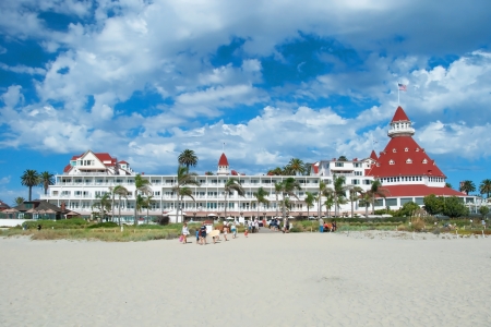 SAN DIEGO, USA - OCTOBER 3, 2011  Victorian Hotel del Coronado on October 2, 2011 in San Diego, USA  In the hotel was filmed famous comedy  Some like it hot , which starred Marilyn Monroe のeditorial素材
