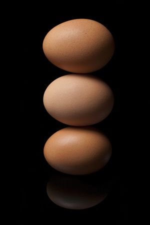 Eggs pyramidの写真素材