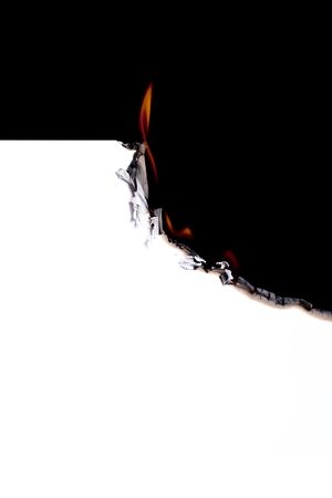 Burning paperの写真素材