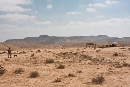Desert landscape, Negev, Israelの写真素材