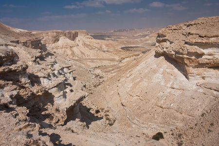 Desert landscape, Negev, Israelの写真素材