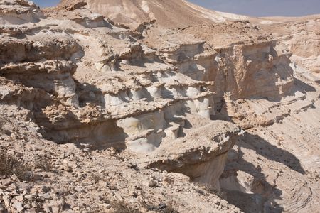 Desert landscape, Negev, Israelの写真素材