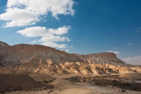 Desert landscape, Negev, Israelの写真素材