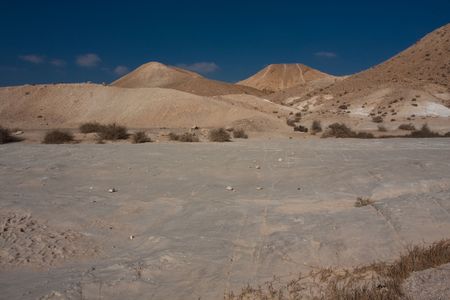 Desert landscape, Negev, Israelの写真素材