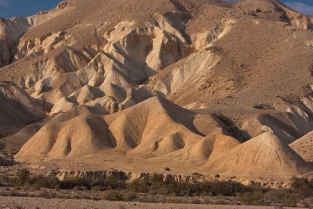 Desert landscape, Negev, Israelの写真素材