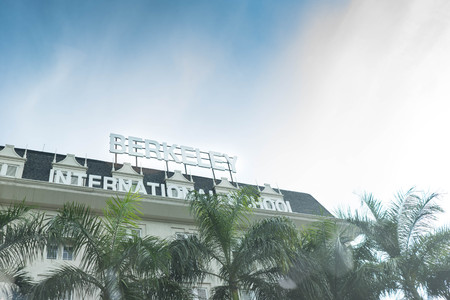 Bangkok ,Thailand ,3 Dec 2017,Berkeley international school BIS ,building and name on roofのeditorial素材
